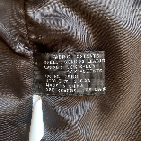 Jones New York Leather Jackets Women's Medium Full Zip - Picture 5 of 12